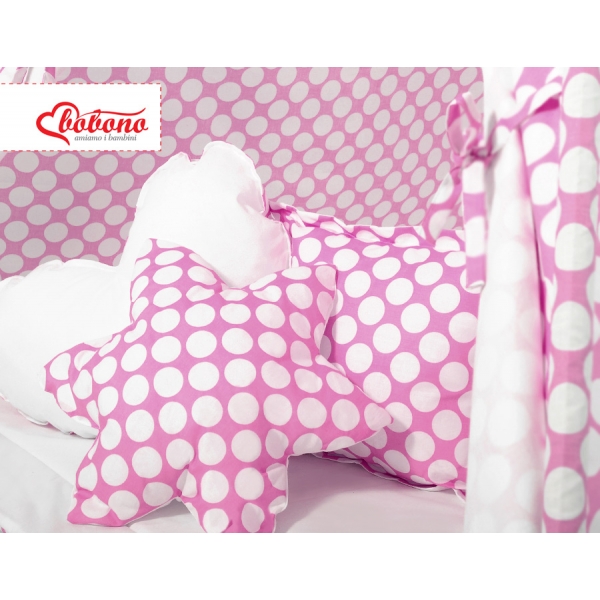 MEGA Set: Teepee Kinder Spielzelt + Spielmatte+ Kissen + Schmuckfedern GRATIS! - rosa Punkt-Muster