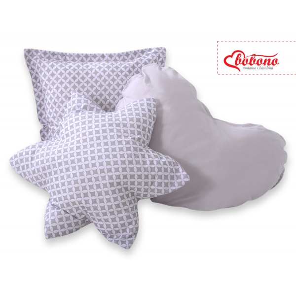 MEGA Set: Teepee Kinderspiel-Zelt+ Spielmatte+ Kissen - Blumenmuster grau