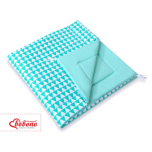 MINI Set: Tipi Zelt + Spielmatte -  Dreiecke-minze