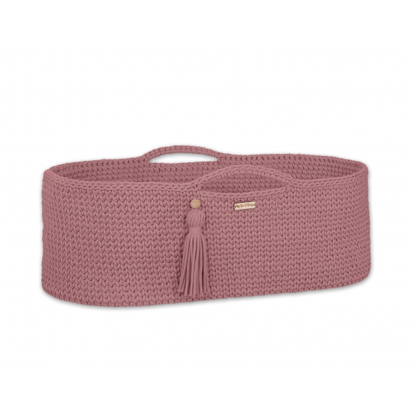 Moseskorb Boho Handmade - blush