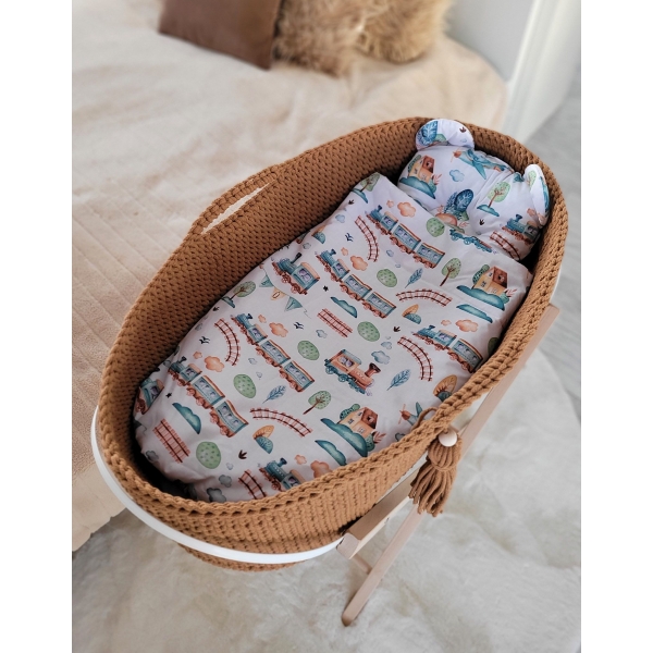 Moseskorb Handmade Boho - caramel