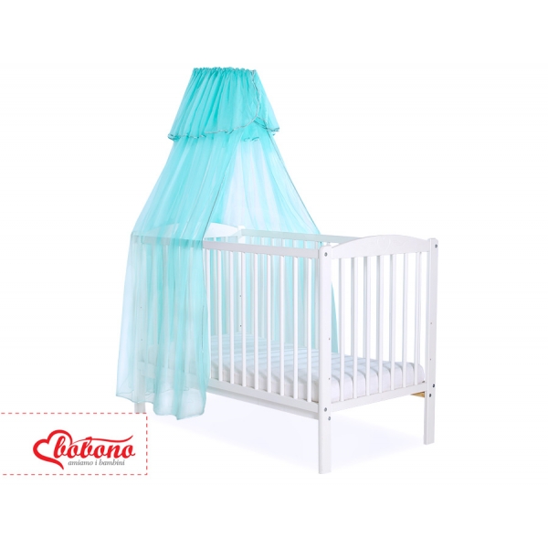 Moskitonetz für Babybett aus Chiffon - minze