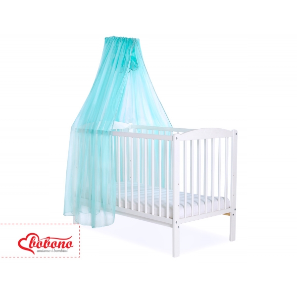 Moskitonetz für Babybett aus Chiffon - minze