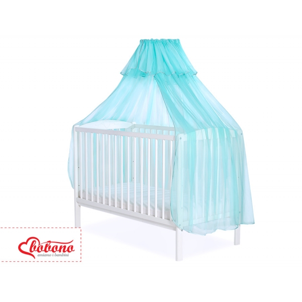 Moskitonetz für Babybett aus Chiffon - minze