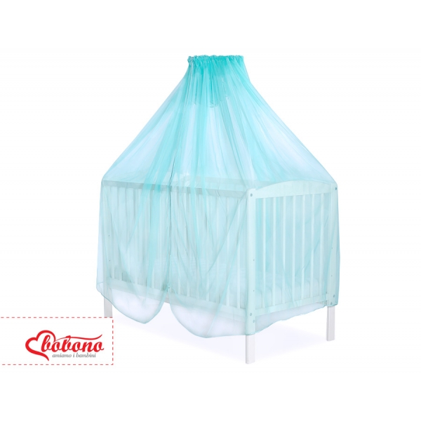 Moskitonetz für Babybett aus Chiffon - minze