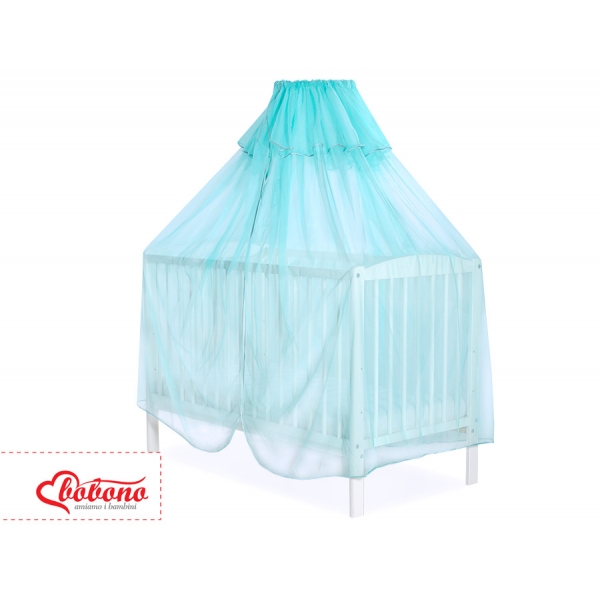 Moskitonetz für Babybett aus Chiffon - minze