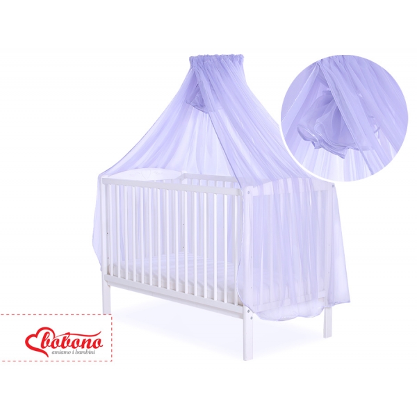 Moskitonetz für Babybett Chiffon - lila