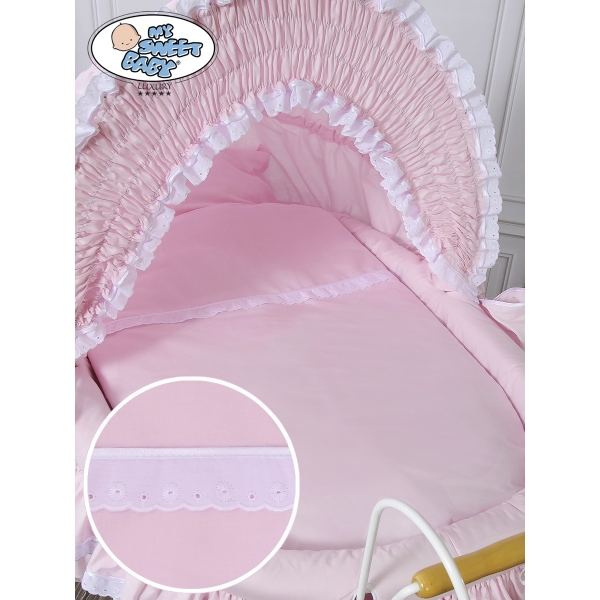 Nostalgiestubenwagen Victoria - Rosa mit Gummireifen