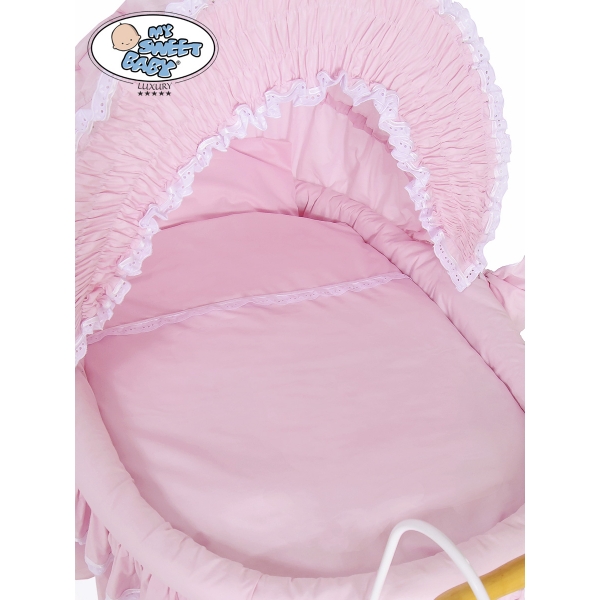Nostalgiestubenwagen Victoria - Rosa mit Gummireifen