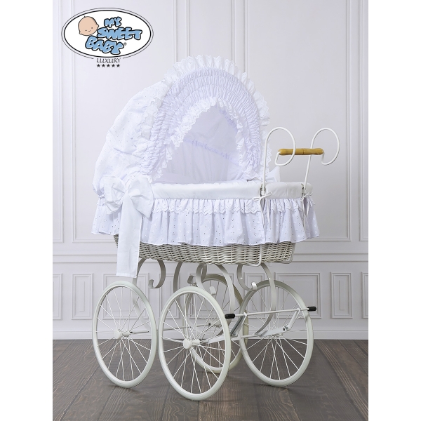 Nostalgiestubenwagen Weiße Weide Charlotte - Weiß