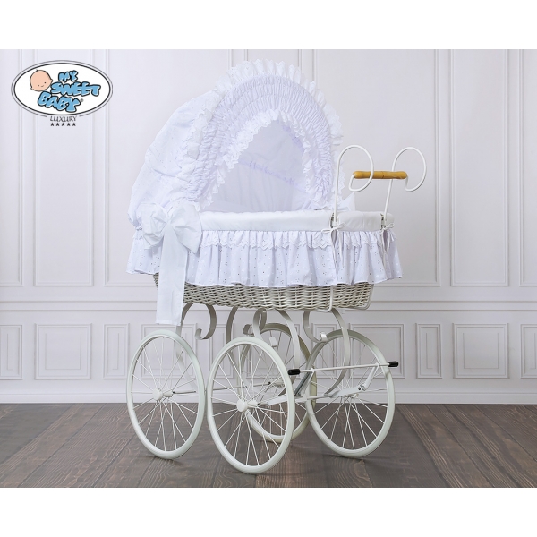Nostalgiestubenwagen Weiße Weide Charlotte - Weiß