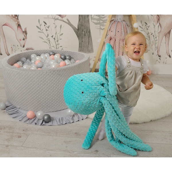 Oktopus für Babys zum schmusen, kuscheln und spielen