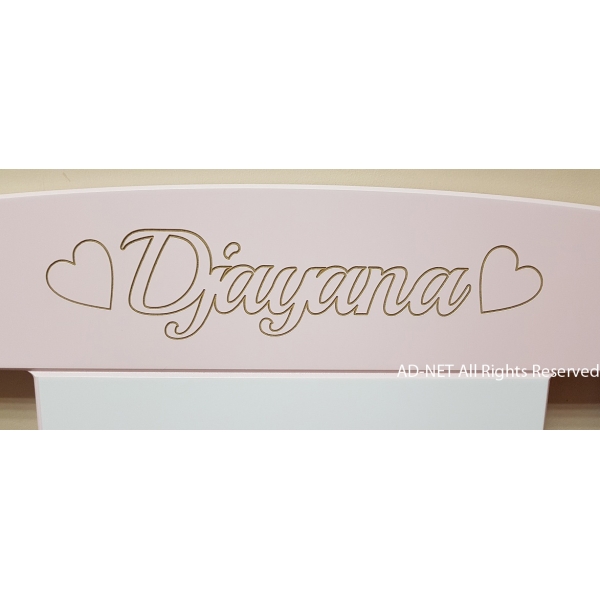 Gravur - Babybett personalisiert