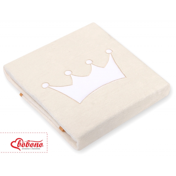 Polar Fleece Babydecke -  Little Prince/Princess creme