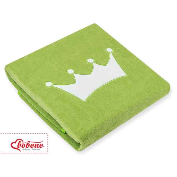 Polar Fleece Babydecke -  Little Prince/Princess grün