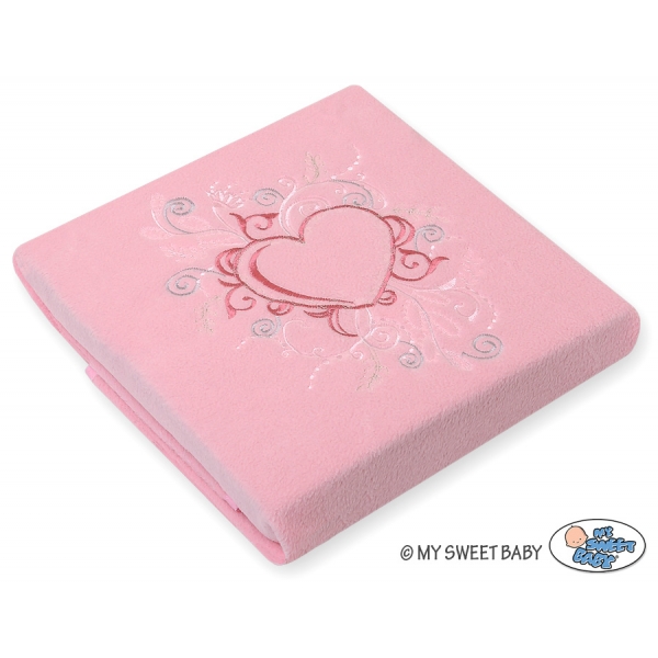 Polar Fleece Babydecke - Chic hell rosa