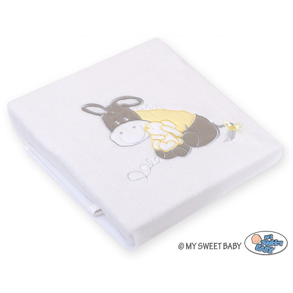 Polar Fleece Babydecke - Esel Luca creme