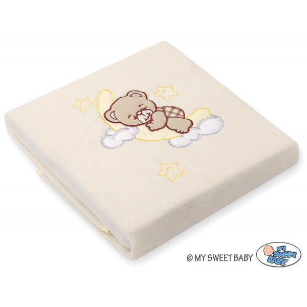 Polar fleece Decke für Kinderwagen - Gute Nacht cream