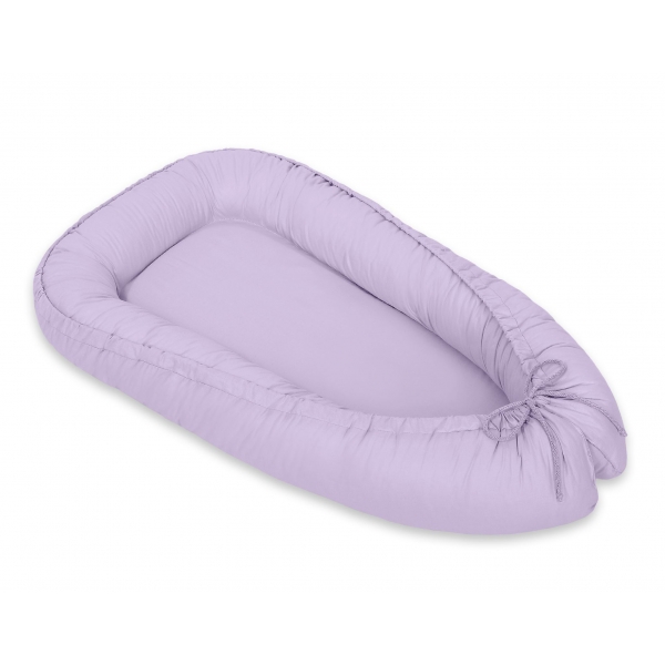 Premium doppelseitig Babynestchen Baby-Kokon  Lila