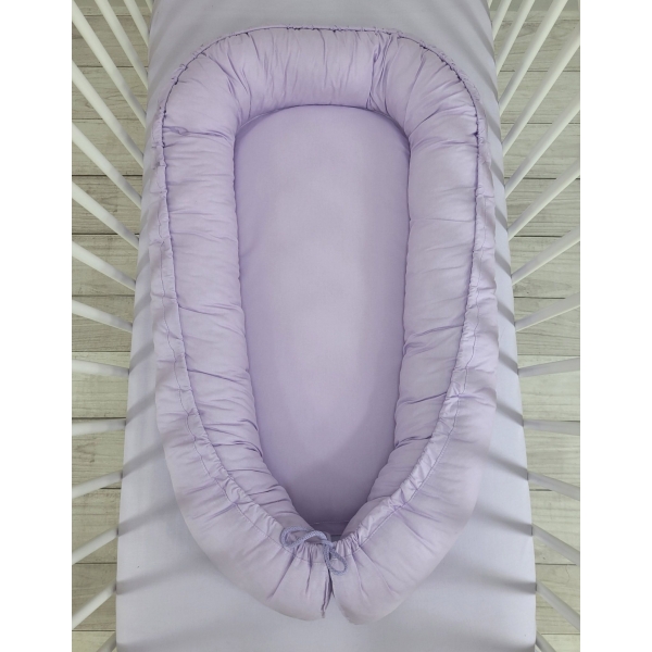 Premium doppelseitig Babynestchen Baby-Kokon  Lila