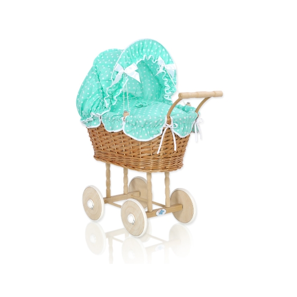 Handgeflochten Puppenwagen