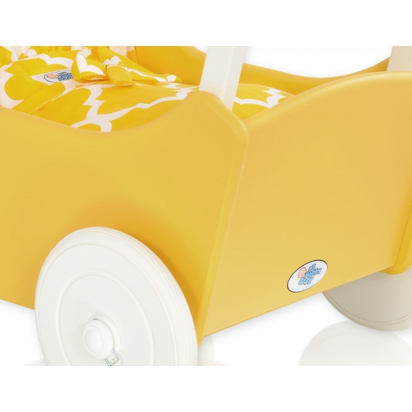Puppenwagen Mila Gelb Weiß 145027-723