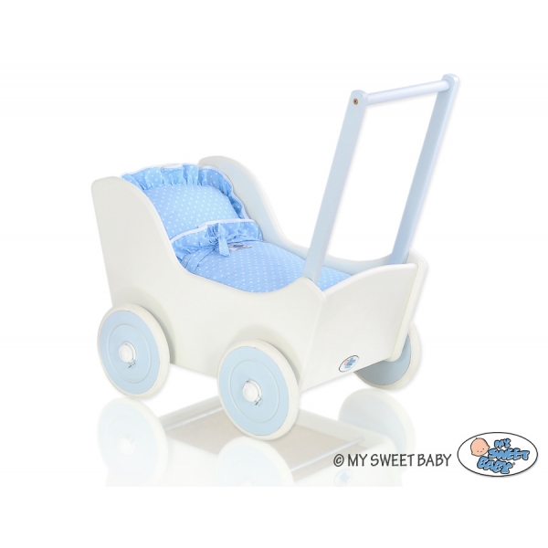 Puppenwagen Mila Weiß Blau 35025-588