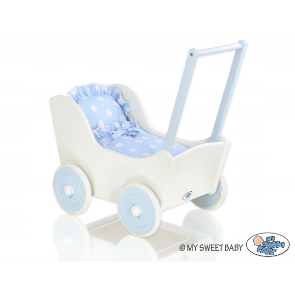Puppenwagen Mila Weiß Blau 35025-741