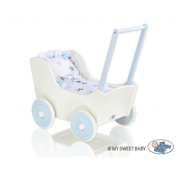 Puppenwagen Mila Weiß Blau 35025-765