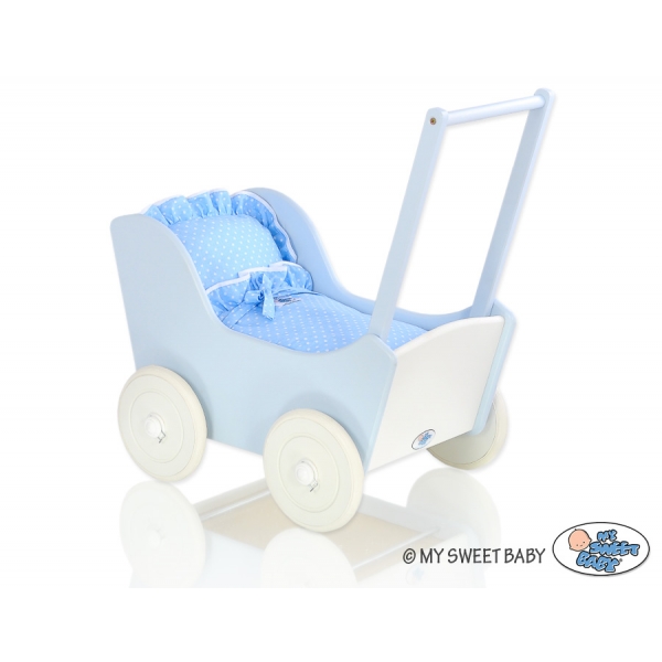 Puppenwagen Mila Weiß Blau 35026-588