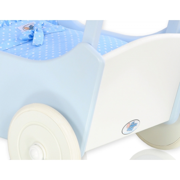 Puppenwagen Mila Weiß Blau 35026-588