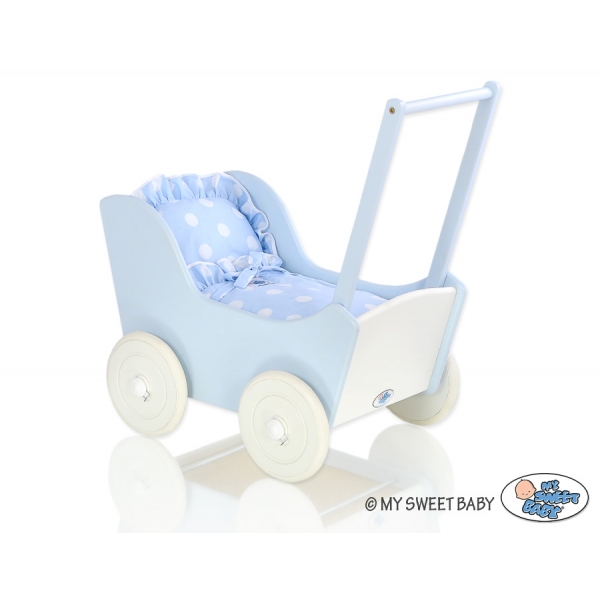 Puppenwagen Mila Weiß Blau 35026-741