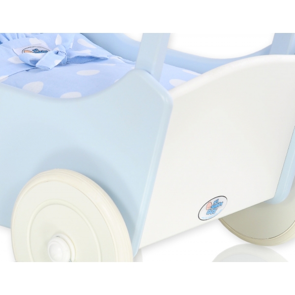 Puppenwagen Mila Weiß Blau 35026-741