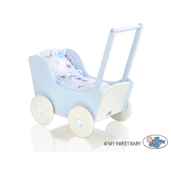 Puppenwagen Mila Weiß Blau 35026-765