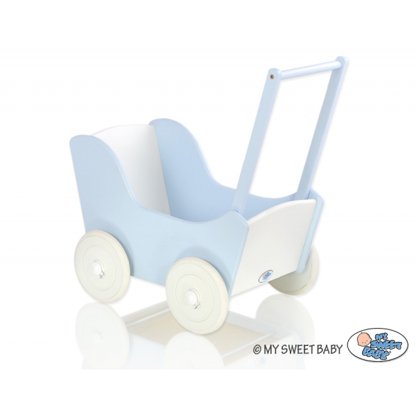 Puppenwagen Mila Weiß Blau 35026