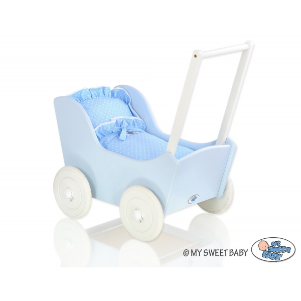 Puppenwagen Mila Weiß Blau 35027-588