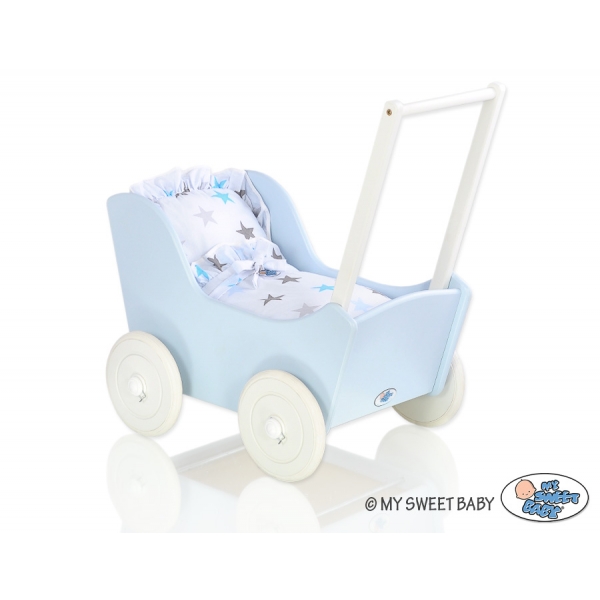 Puppenwagen Mila Weiß Blau 35027-765