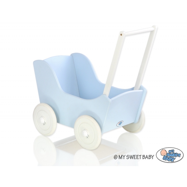 Puppenwagen Mila Weiß Blau 35027