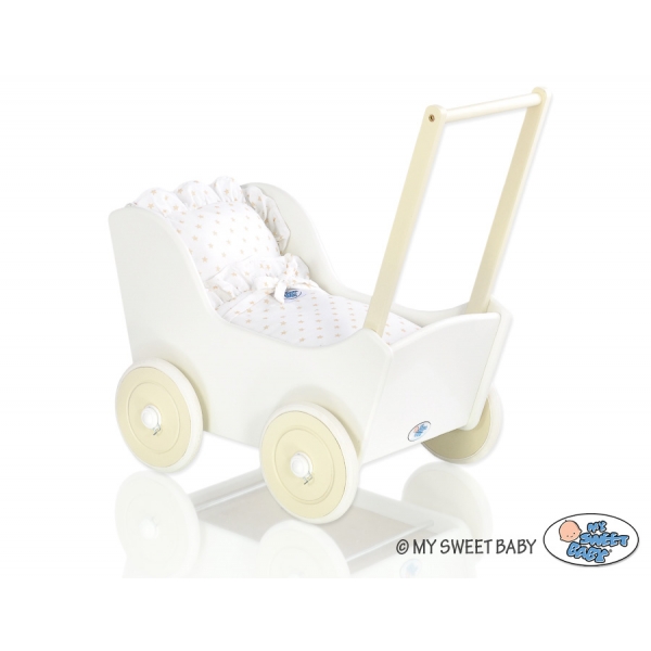 Puppenwagen Mila Weiß Creme 105025-754