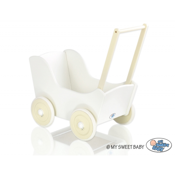 Puppenwagen Mila Weiß Creme 105025