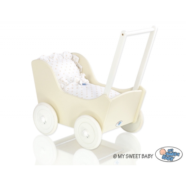 Puppenwagen Mila Weiß Creme 105027-754