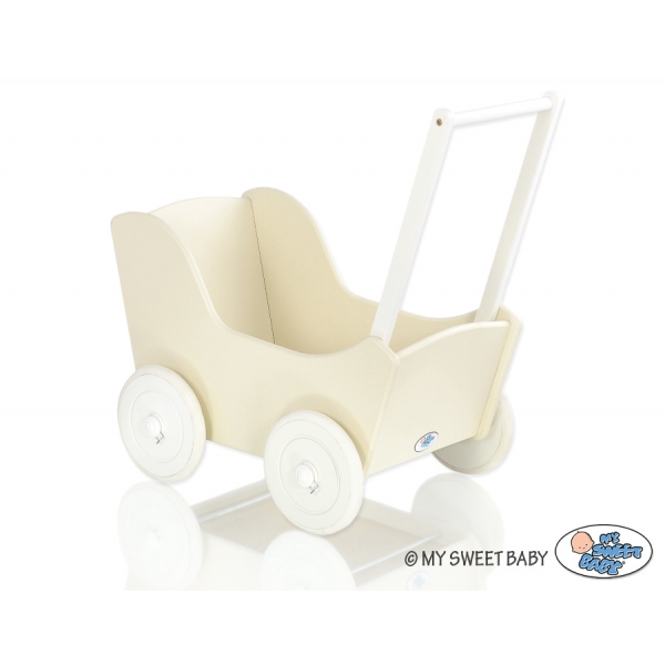 Puppenwagen Mila Weiß Creme 105027