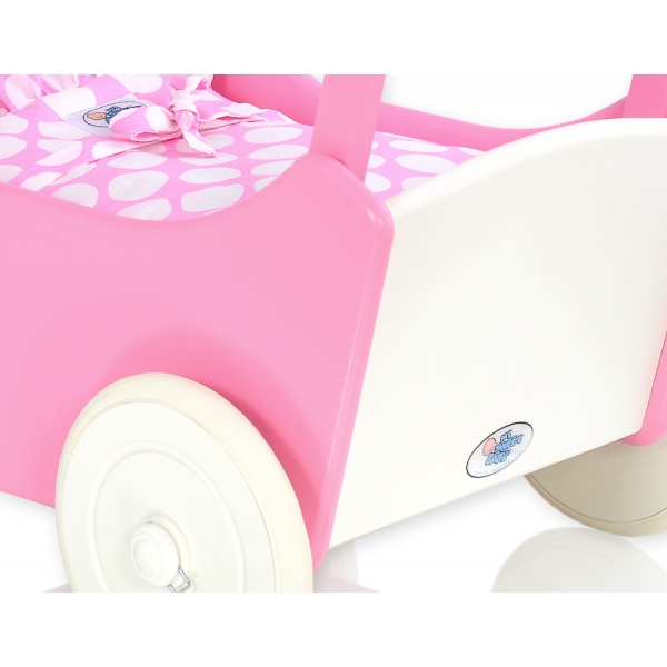 Puppenwagen Mila Weiß Fuchsie 55026-768
