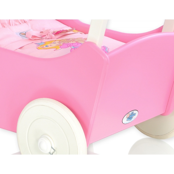 Puppenwagen Mila Weiß Fuchsie 55027-558