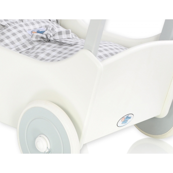 Puppenwagen Mila Weiß Grau 65025-61