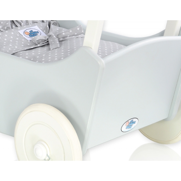 Puppenwagen Mila Weiß Grau 65027-535