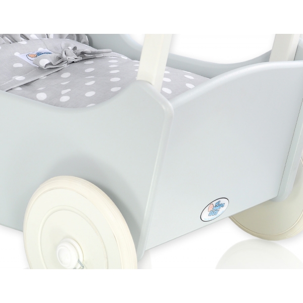 Puppenwagen Mila Weiß Grau 65027-583