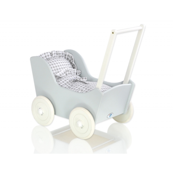 Puppenwagen Mila Weiß Grau 65027-619