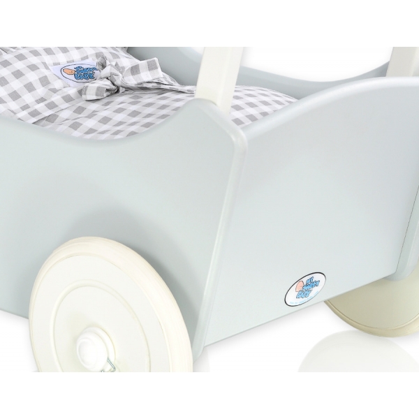 Puppenwagen Mila Weiß Grau 65027-619