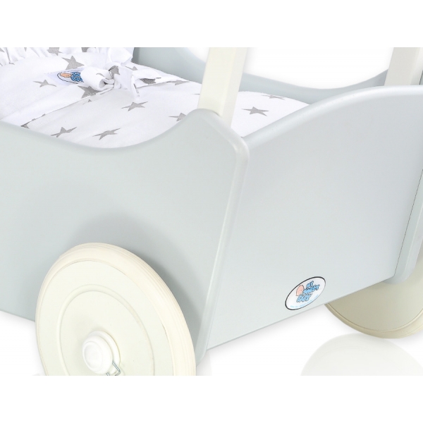 Puppenwagen Mila Weiß Grau 65027-740